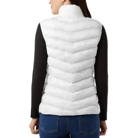 32 Degrees Women’s Quilted Vest, White, L - Picture 2 of 4